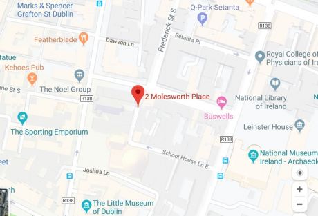 Click on image to see full-sized version Location of moleswoth street