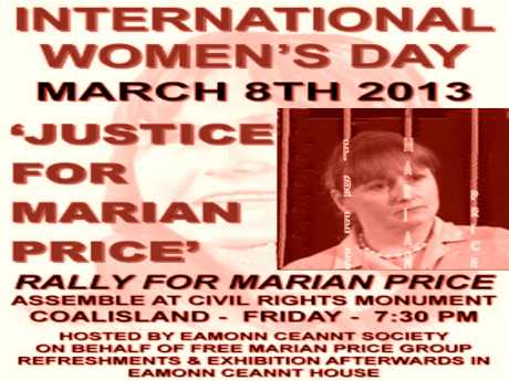 Click on image to see full-sized version March For Marian Price on International Women's Day