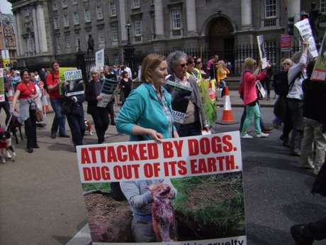 The march to the Dail that followed demo at Dublin Castle