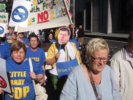 Bray protesters