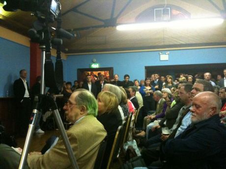 Click on image to see full-sized version One half of the hall - standing room only